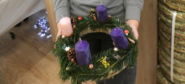 Adventi koszorúkötés élménybeszámoló