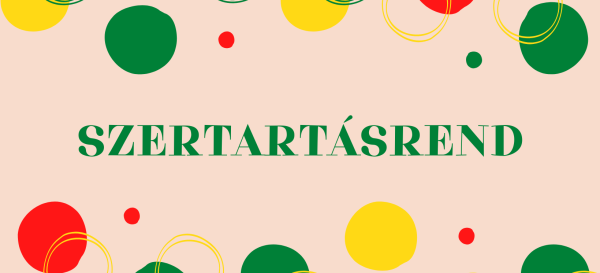 Szertartásrend - 2026.04.12.