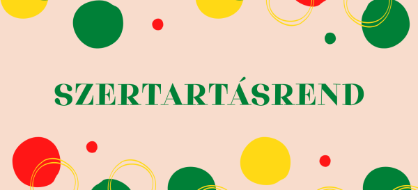 Szertartásrend - 2026.05.10.