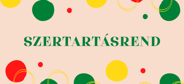 Szertartásrend - 2026.05.24.