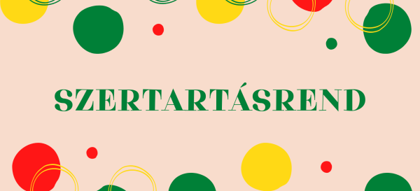 Szertartásrend - 2026.08.30.