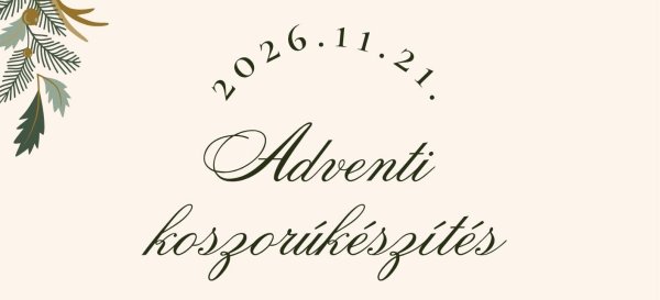Adventi koszorúkészítés