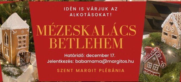 Mézeskalács betlehem készítés