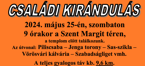 Családi kirándulás májusban