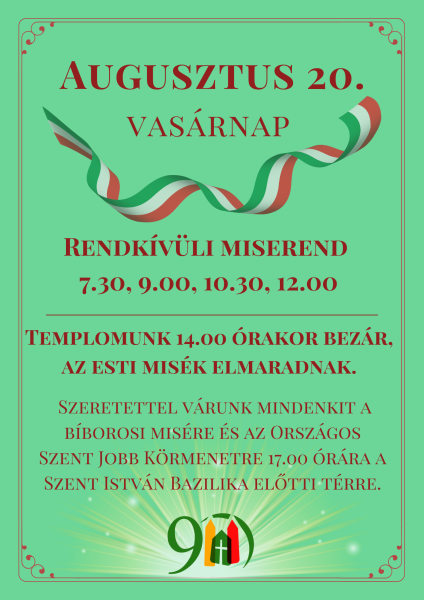 augusztus 20 2023