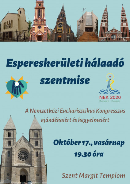 Espereskerületi hálaadó szentmise