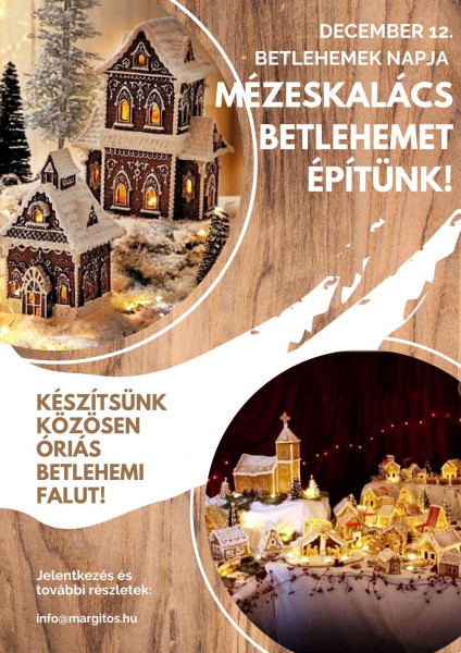 mézeskalács betlehemet építünk