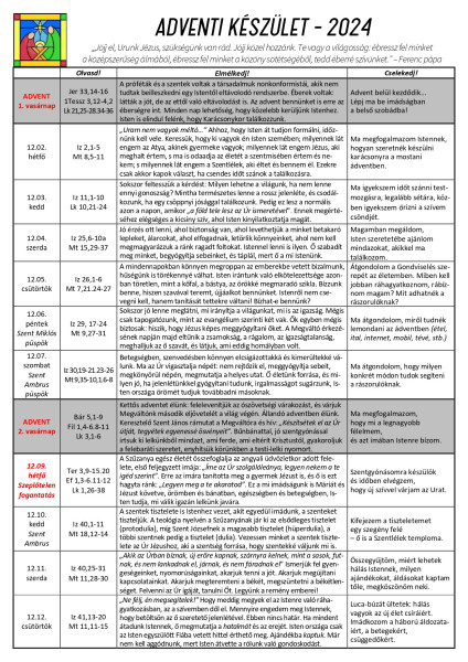 adventi készület 2024