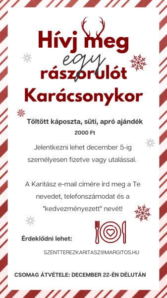 Hívj meg egy rászorulót karácsonykor