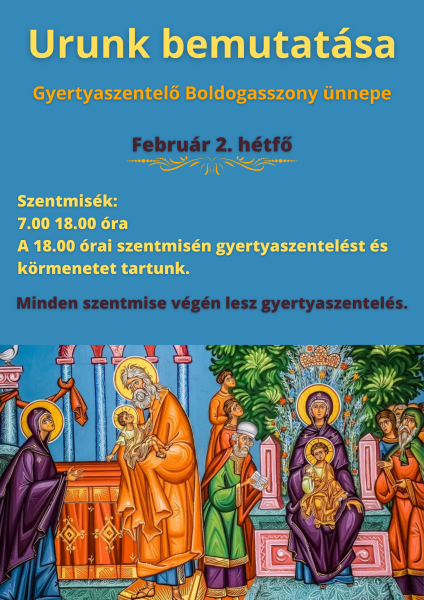 Gyertyaszentelő 2026