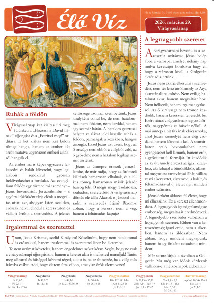 Élő Víz - 2026.03.29.