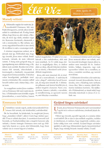 Élő Víz - 2026.04.19.