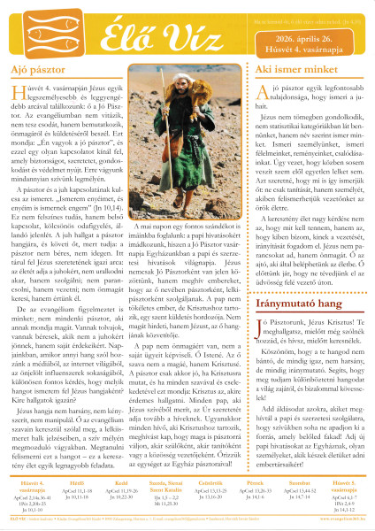 Élő Víz - 2026.04.26.