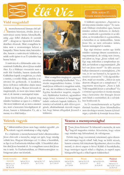 Élő Víz - 2026.05.17.
